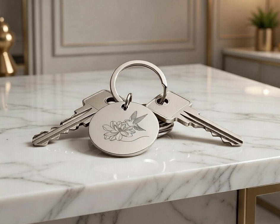 Porte-clé personnalisé – Gravée sur mesure