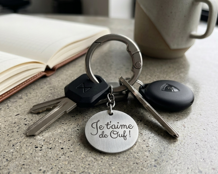 Porte-clé personnalisé – Gravée sur mesure