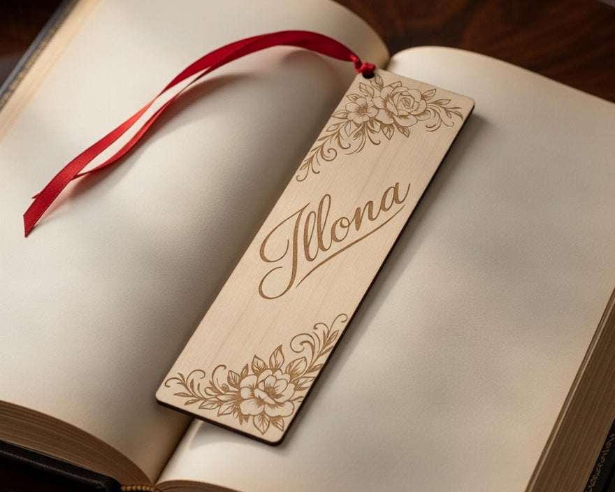 Marque-page en bois personnalisé – Un souvenir unique pour chaque lecteur